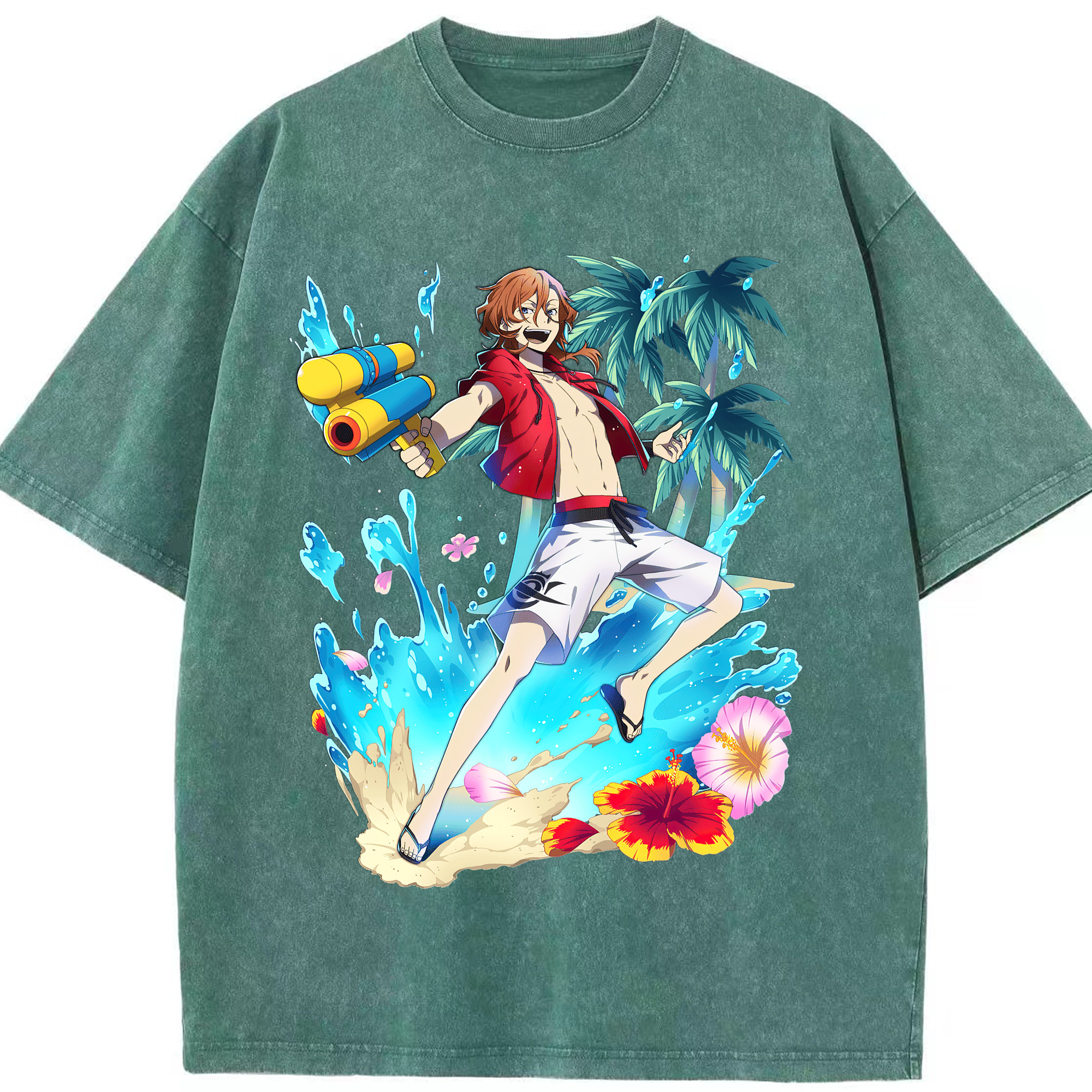 （画像用） 文豪ストレイドッグス Bungo Stray Dogs 綿100% ヴィンテージ風 半袖Tシャツ（フロントプリント）